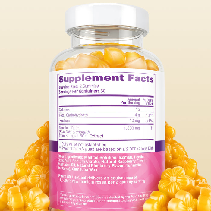 Sugar-Free Rhodiola Rosea Gummies