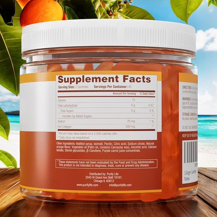 Collagen Gummies For Hair Skin & Nails - 90 Gummies/45 Day Supply