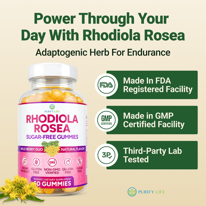 Sugar-Free Rhodiola Rosea Gummies