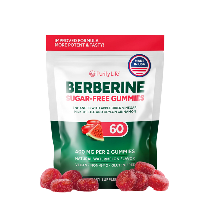 Keto Berberine Gummies (Sugar-Free) with Ceylon Cinnamon, Milk Thistle, ACV