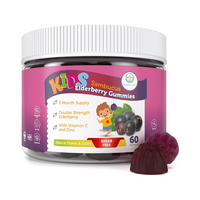 Kids Elderberry Gummies With Zinc and Vitamin C - Premium Immune Support Chewable Gummy for Kids Age 2-13
