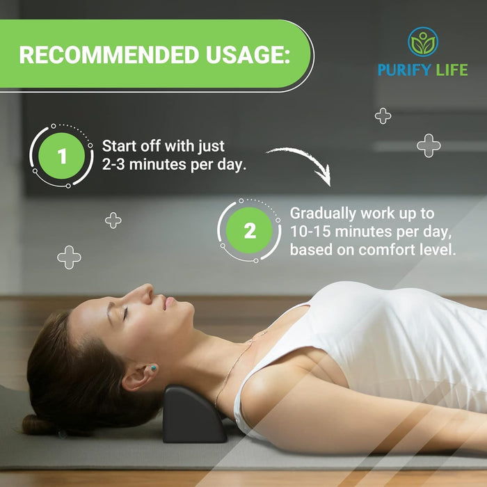 Occipital Release Tool for Pivotal Therapy - Cervical Traction Neck Pillow - Lumbar Dysfunction, TMJ, Neck or Shoulder Pain Relief