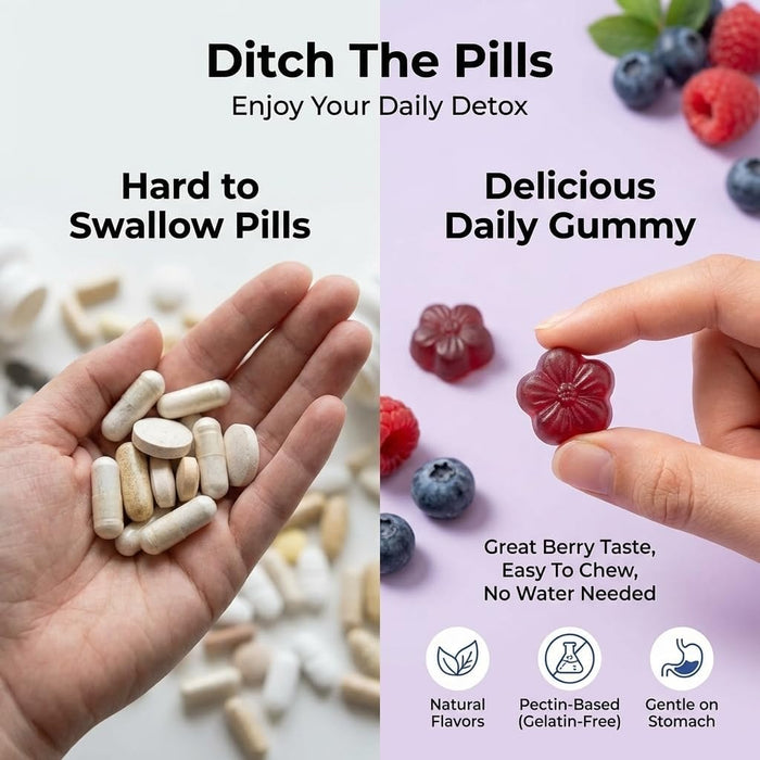 Sugar-Free Milk Thistle Gummies for Liver Cleanse Detox & Repair, Vegan
