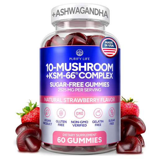 Sugar-Free Mushroom Gummies - 10 Mushroom Complex