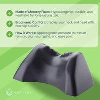 Occipital Release Tool for Pivotal Therapy - Cervical Traction Neck Pillow - Lumbar Dysfunction, TMJ, Neck or Shoulder Pain Relief