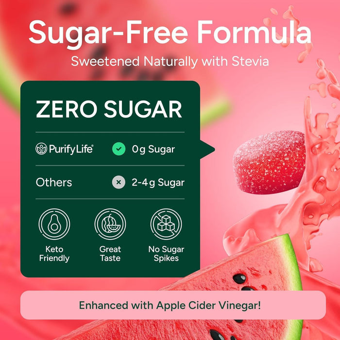 Apple Cider Vinegar Gummies for Bloating, Weight Loss, and Digestion (90 Chews)