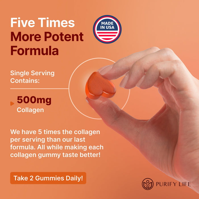 Collagen Gummies For Hair Skin & Nails - 90 Gummies/45 Day Supply