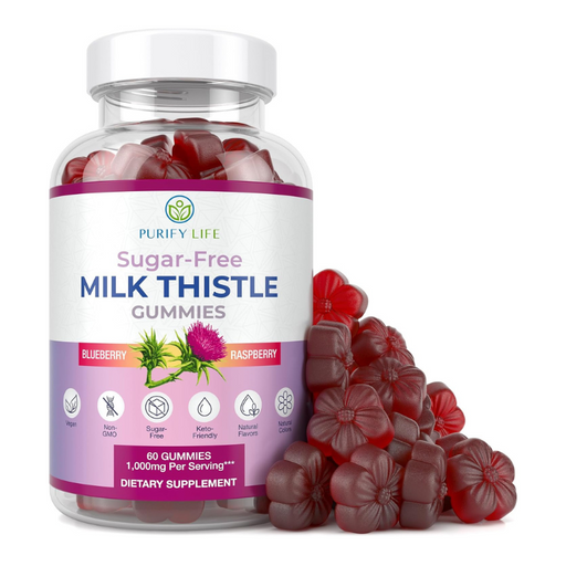Sugar Free Milk Thistle Gummies for Liver Function, Detox & Cleanse, Hangover Relief