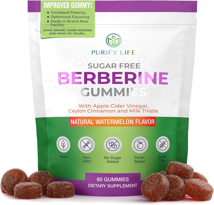 Keto Berberine Complex Gummies (Sugar-Free) with Ceylon Cinnamon, Milk Thistle, ACV [AMPK Metabolic Activator] Berberine Supplement for Metabolism, Energy, Gut Health, Fasting & Body Mass Control