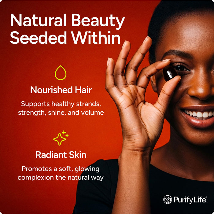 Sugar-Free Pumpkin Seed Oil Gummies Supplement - Hair Skin and Nails, Immune Support, Detox