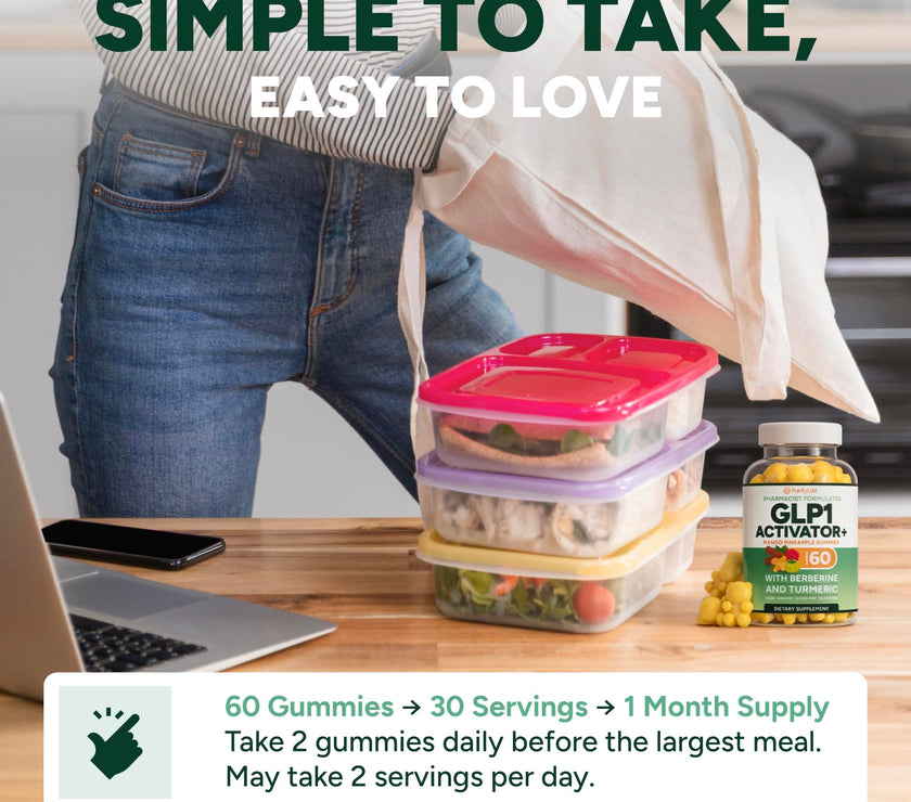 GLP1 Activator+ with Berberine and Turmeric - GLP-1 Gummies