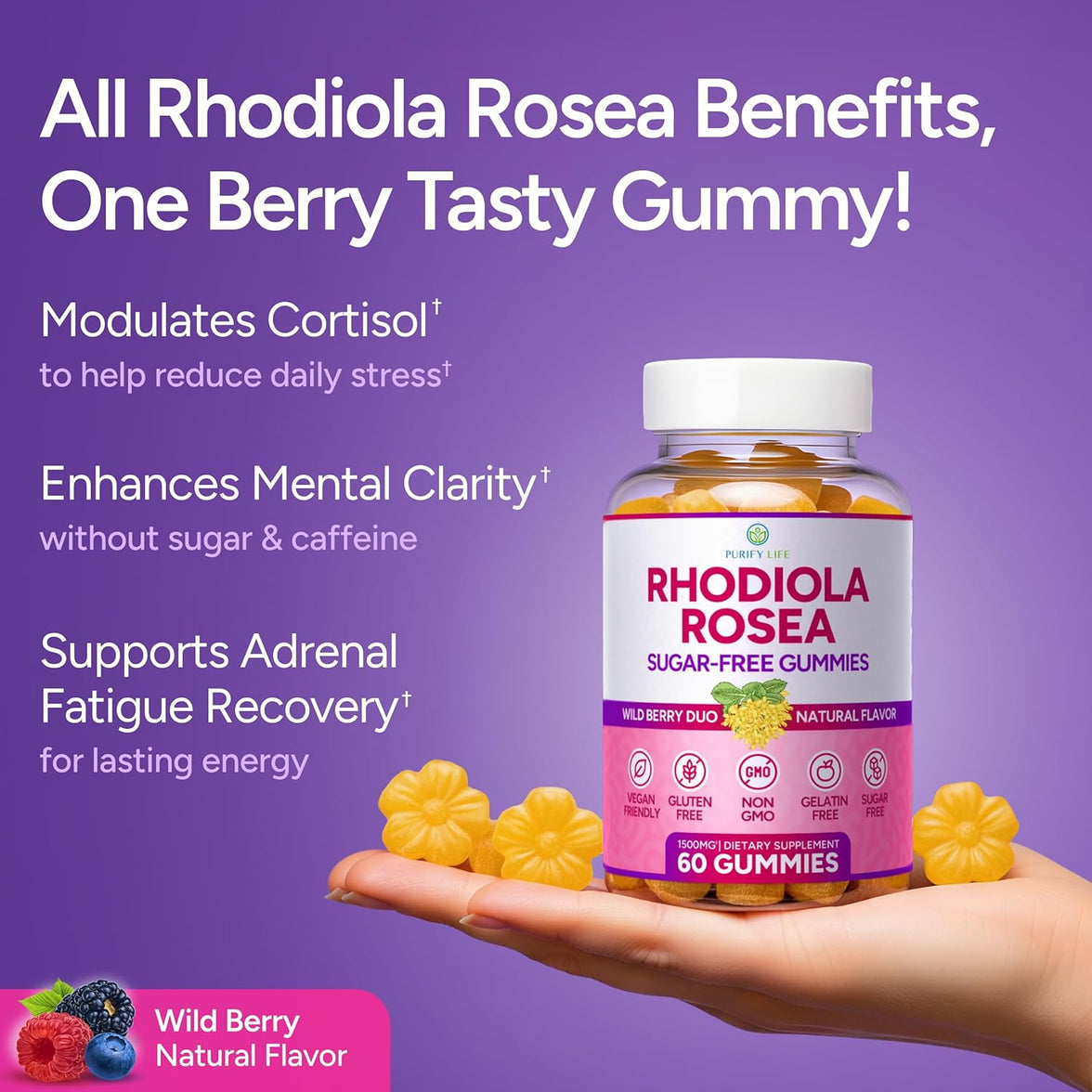 Sugar-Free Rhodiola Rosea Gummies