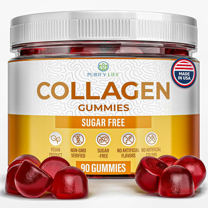 Collagen Gummies For Hair Skin & Nails - 90 Gummies/45 Day Supply