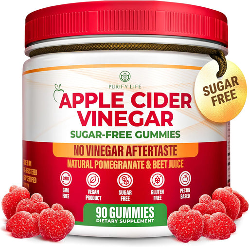 Apple Cider Vinegar Gummies for Bloating, Weight Loss, and Digestion (90 Chews)