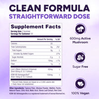 Sugar-Free Lions Mane Gummies for Adults (600mg) Clarity, Focus, Memory & Mood