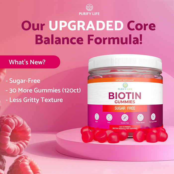 Biotin Gummies for Hair Skin and Nails