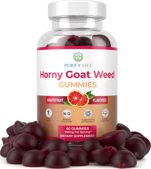 Horny Goat Weed For Men and Women - Vegan Nitric Oxide Booster for Blood Flow & Stamina