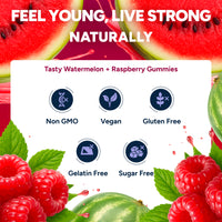 Sugar Free Resveratrol Gummies 1,500mg/Serving - Anti-Aging Chews