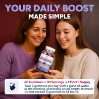Sugar Free Resveratrol Gummies 1,500mg/Serving - Anti-Aging Chews