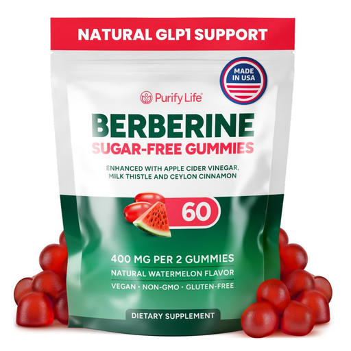 Sugar-Free Berberine Gummies GLP-1 Support Supplement for Digestive Balance