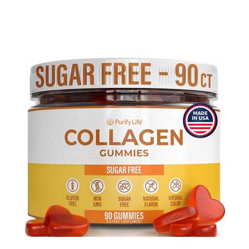 Sugar-Free Marine Collagen Gummies, Support Healthy Hair, Skin & Nails 90ct