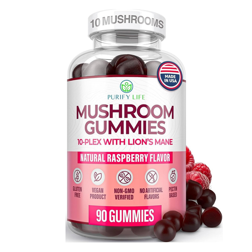 World's First Mushroom Gummies with Lions Mane, Supports Focus & Clarity