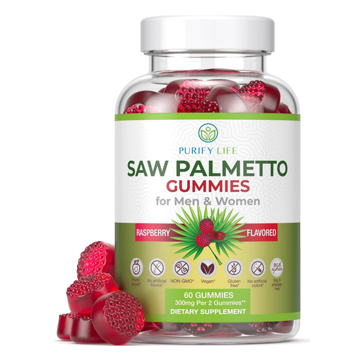 Saw Palmetto Gummies for Men & Women to Support Healthy Hair Growth, 60ct
