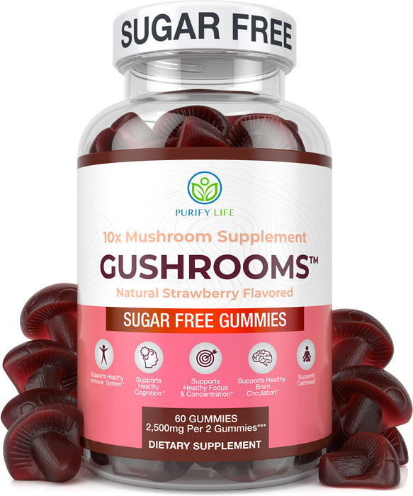 Sugar-Free Mushroom Gummies - 10 Mushroom Complex