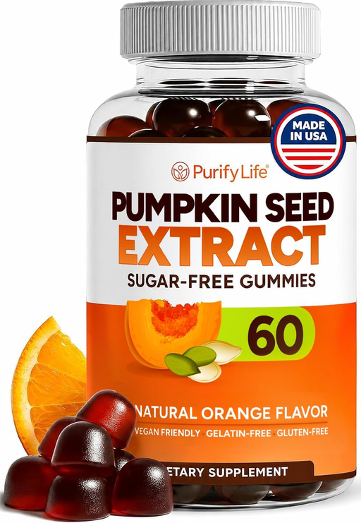 Sugar-Free Pumpkin Seed Oil Gummies to Support Healthy Hair & Skin, Vegan