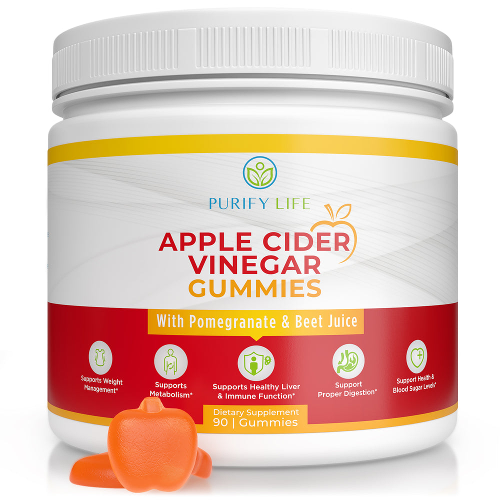 Apple Cider Vinegar Gummies for Bloating, Weight Loss, and Digestion (90 Chews)