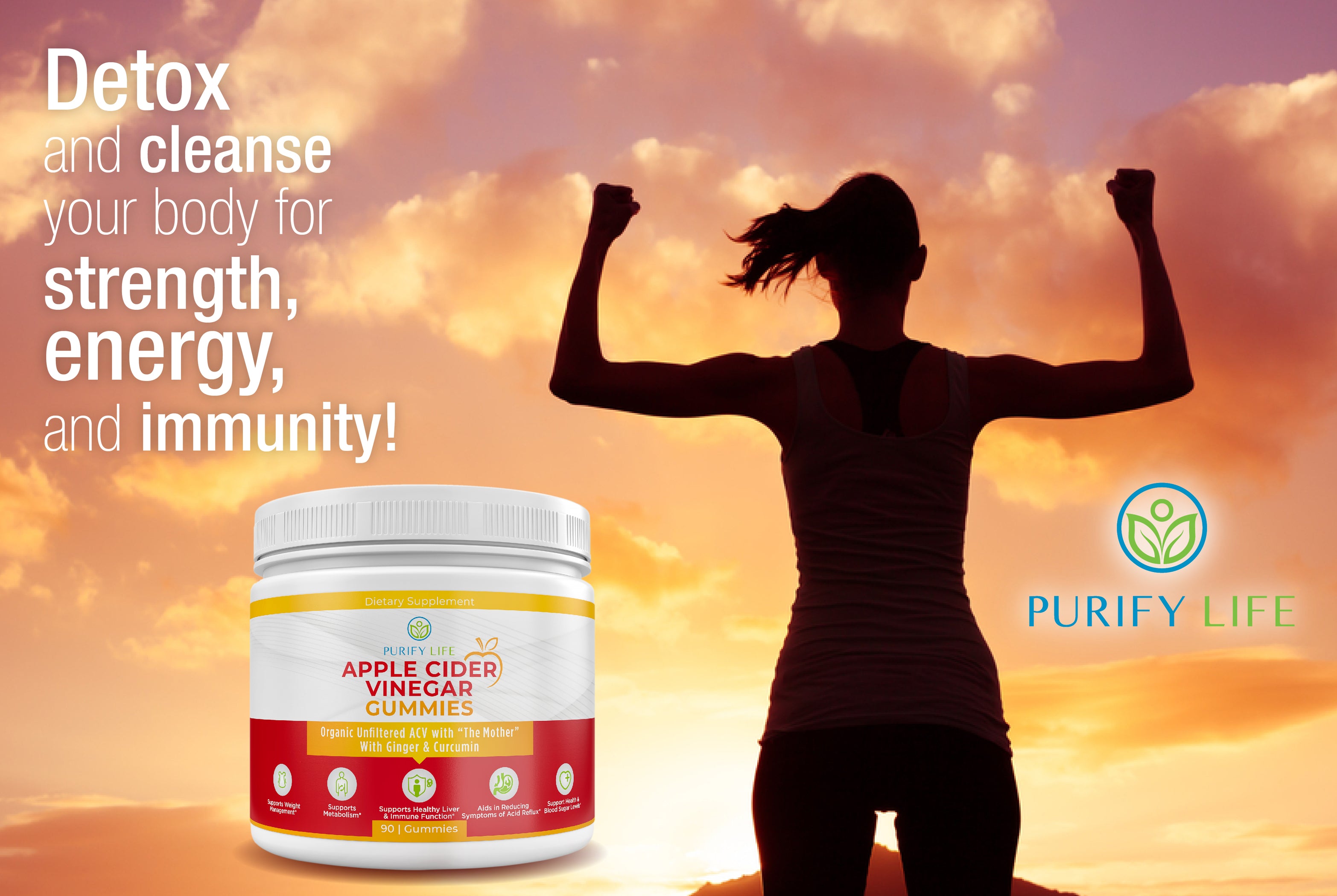 Apple Cider Vinegar Gummies for Bloating, Weight Loss, and Digestion